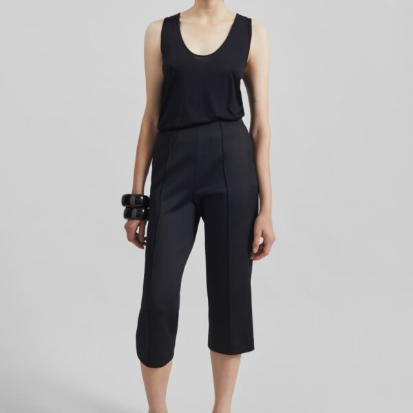 The Frankie Shop Loulou De Saison Albia Lds Tank Top - Black - Oversized Minimalist Tops in Black - Shop at Coveti