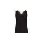The Frankie Shop Loulou De Saison Albia Lds Tank Top - Black - Oversized Minimalist Tops in Black - Shop at Coveti