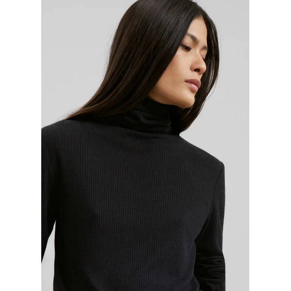 The Frankie Shop Loulou De Saison Gallinara Lds Second Skin Jersey Sweater – Black, view 3
