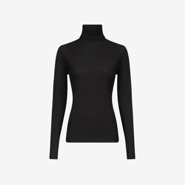The Frankie Shop Loulou De Saison Gallinara Lds Second Skin Jersey Sweater - Black - Oversized Minimalist Knitwear in Black - Shop at Coveti