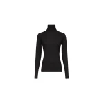 The Frankie Shop Loulou De Saison Gallinara Lds Second Skin Jersey Sweater - Black - Oversized Minimalist Knitwear in Black - Shop at Coveti