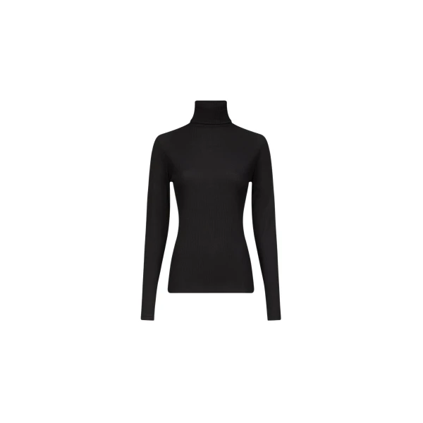 The Frankie Shop Loulou De Saison Gallinara Lds Second Skin Jersey Sweater - Black - Oversized Minimalist Knitwear in Black - Shop at Coveti