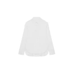 The Frankie Shop Lui Organic Cotton Shirt - White - Oversized Minimalist Tops in White - Shop at Coveti