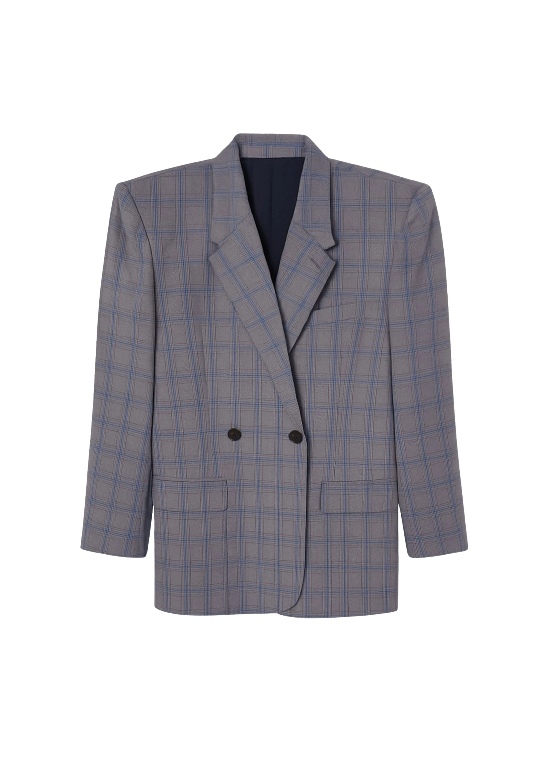 The-Frankie-Shop-Marnay-Padded-Blazer-Grey-Plaid-coveti-scaled87792_nobg The Frankie Shop Marnay Padded Blazer - Grey Plaid - Oversized Minimalist Jackets in Grey - Shop at Coveti