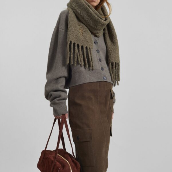 The Frankie Shop Mayenne Cargo Skirt - Brown - Oversized Minimalist Skirts in Brown - Shop at Coveti