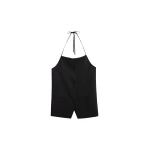 The Frankie Shop Melwin Halter Vest - Black - Oversized Minimalist Jackets in Black - Shop at Coveti