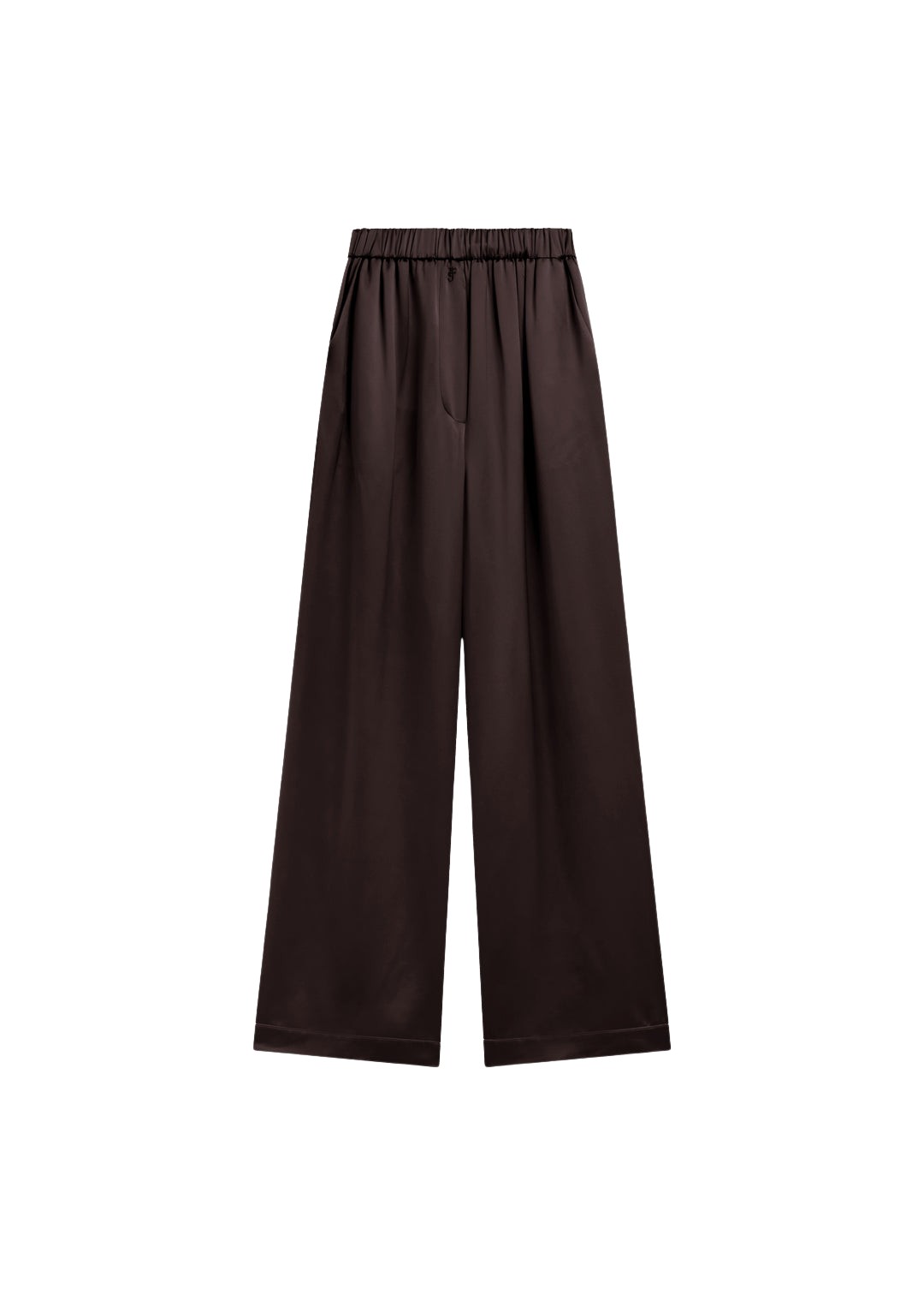 The-Frankie-Shop-Mirca-Satin-Elastic-Pants-Brown-coveti-1019698_nobg The Frankie Shop Mirca Satin Elastic Pants - Brown - Oversized Minimalist Pants in Brown - Shop at Coveti