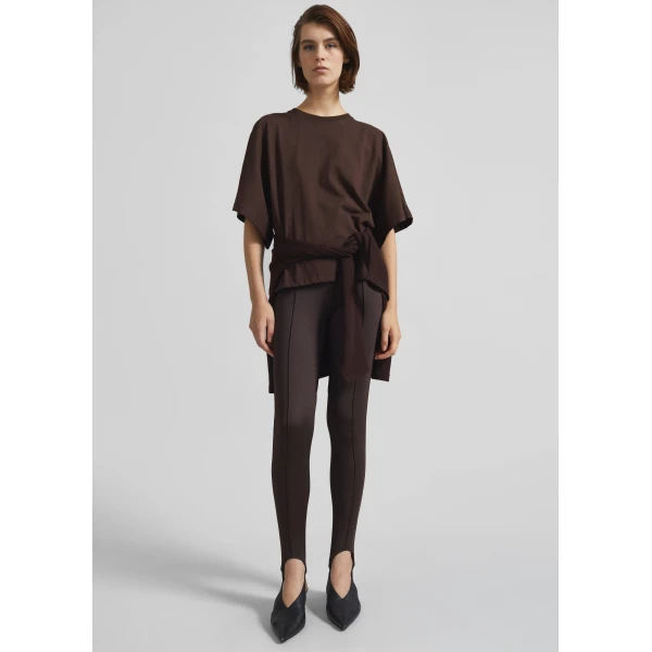The Frankie Shop Modave Dolman Sleeve Tee – Brown Top, view 5