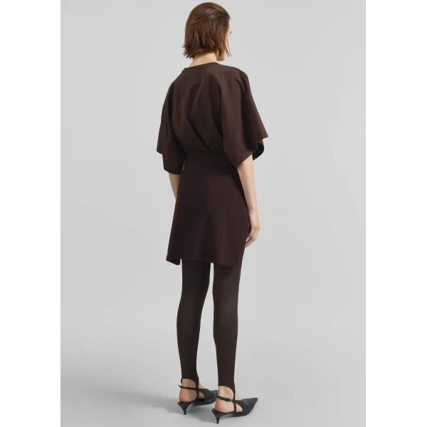 The Frankie Shop Modave Dolman Sleeve Tee – Brown Top, view 6