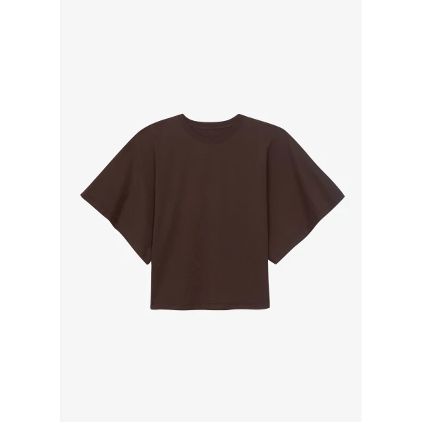 The Frankie Shop Modave Dolman Sleeve Tee – Brown Top, view 7