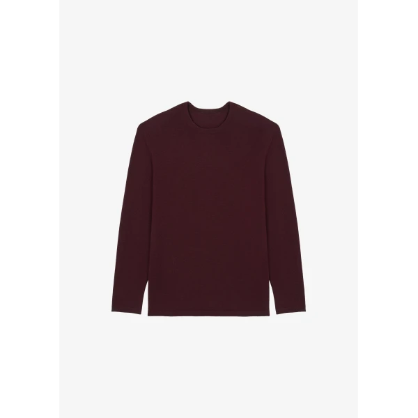 The Frankie Shop Morang Merino Wool Sweater – Burgundy, view 7