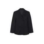 The Frankie Shop Morrison Crossover Blazer - Black - Oversized Minimalist Jackets in Black - Shop at Coveti