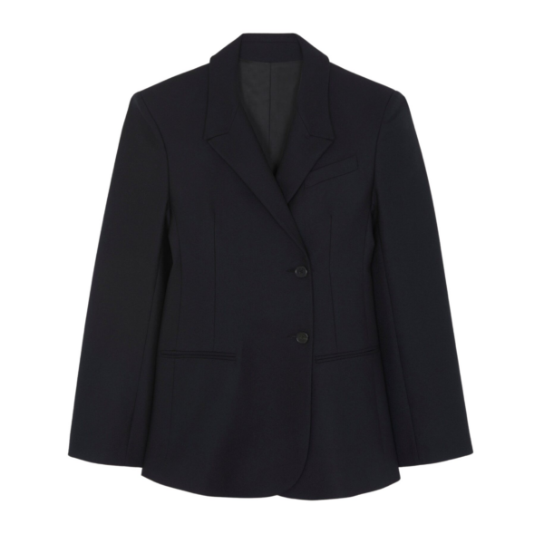 The Frankie Shop Morrison Crossover Blazer - Black - Oversized Minimalist Jackets in Black - Shop at Coveti