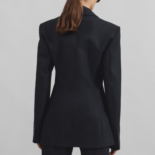 The Frankie Shop Morrison Crossover Blazer - Black - Oversized Minimalist Jackets in Black - Shop at Coveti