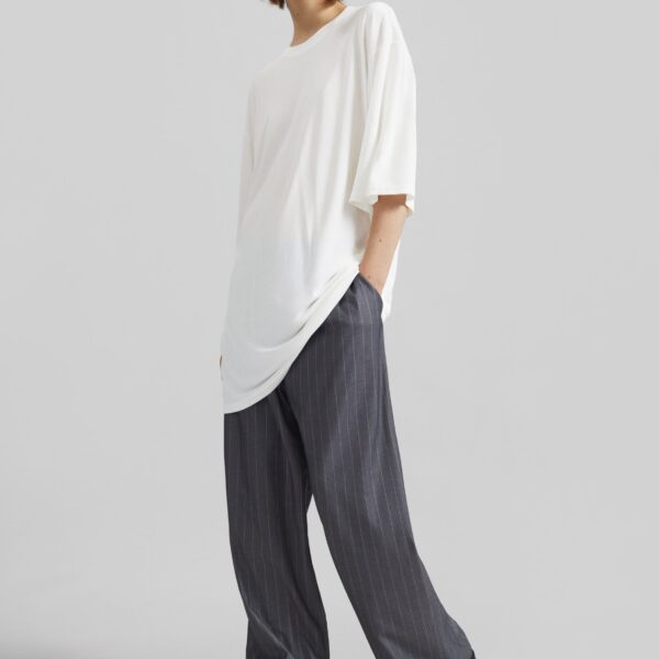 The Frankie Shop Oberon Soft Oversized T-Shirt - White - Oversized Minimalist Tops in White - Shop at Coveti
