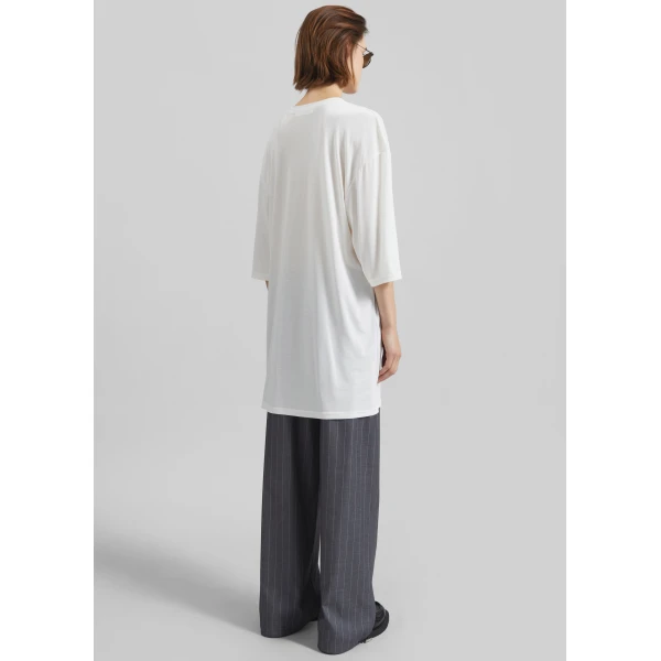 The Frankie Shop Oberon Soft Oversized T-Shirt – White Top, view 6