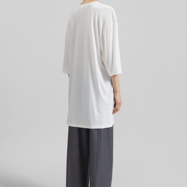 The Frankie Shop Oberon Soft Oversized T-Shirt - White - Oversized Minimalist Tops in White - Shop at Coveti
