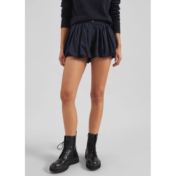 The Frankie Shop Penola Mini Balloon Shorts – Navy, view 3