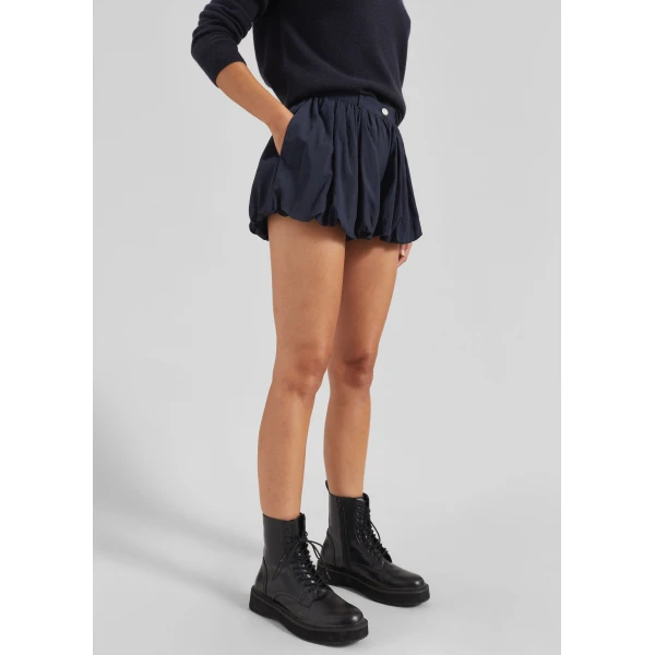 The Frankie Shop Penola Mini Balloon Shorts – Navy, view 7