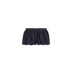 The Frankie Shop Penola Mini Balloon Shorts - Navy - Oversized Minimalist Shorts in Blue - Shop at Coveti