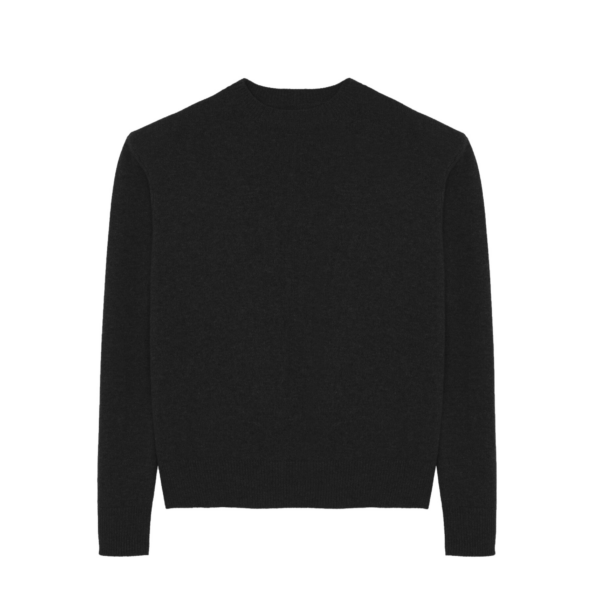 The Frankie Shop Rafaela Padded Knit Sweater - Black - Oversized Minimalist Knitwear in Black - Shop at Coveti