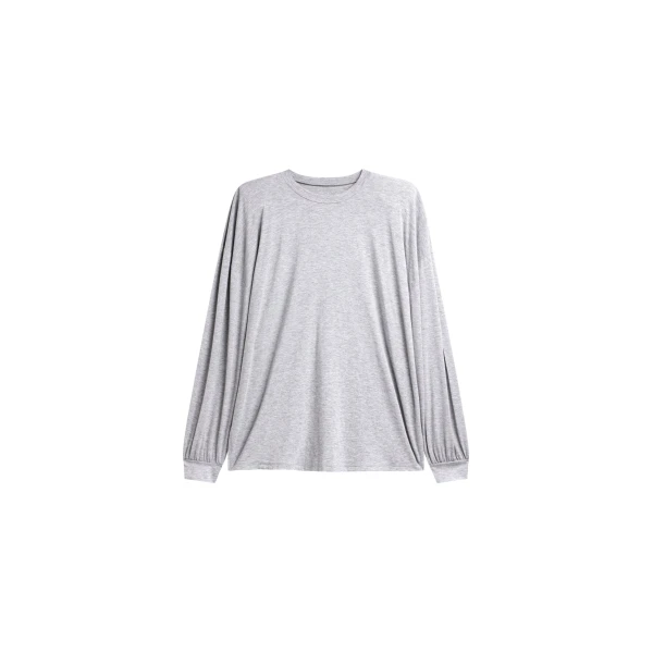 The Frankie Shop Ravvi Soft Padded Top - Grey - Oversized Minimalist Tops in Grey - Shop at Coveti