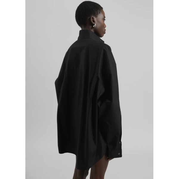 The Frankie Shop Riken Oversized Shirt – Black, view 8