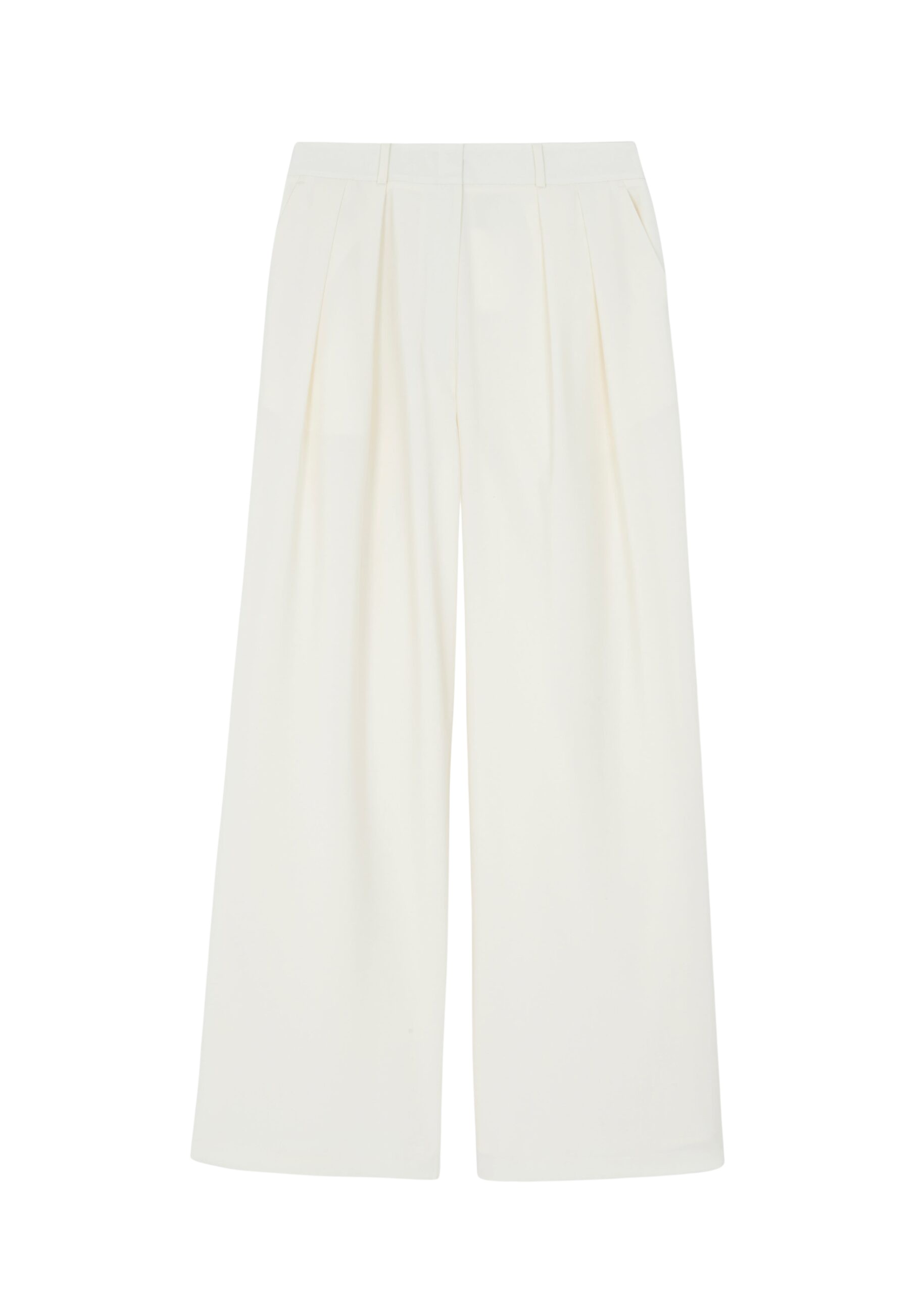 The Frankie Shop Ripley Pleated Trousers – Ivory
