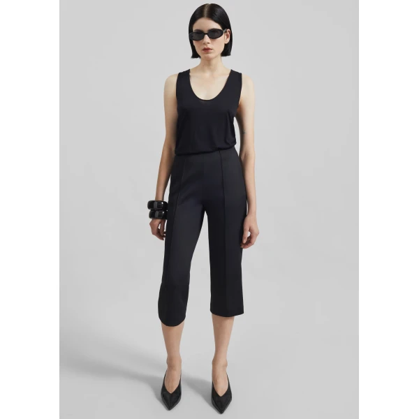 The Frankie Shop Rivoli Capri Pants – Black, view 2