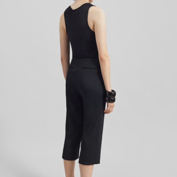 The Frankie Shop Rivoli Capri Pants - Black - Oversized Minimalist Pants in Black - Shop at Coveti