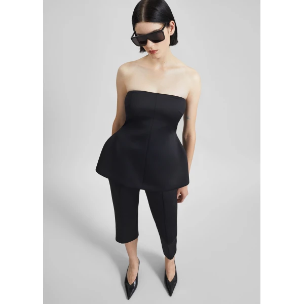 The Frankie Shop Rivoli Hourglass Top – Black, view 2