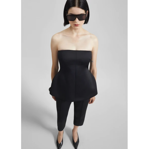 The Frankie Shop Rivoli Hourglass Top – Black, view 4