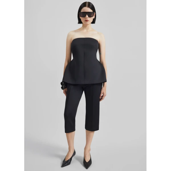 The Frankie Shop Rivoli Hourglass Top – Black, view 5