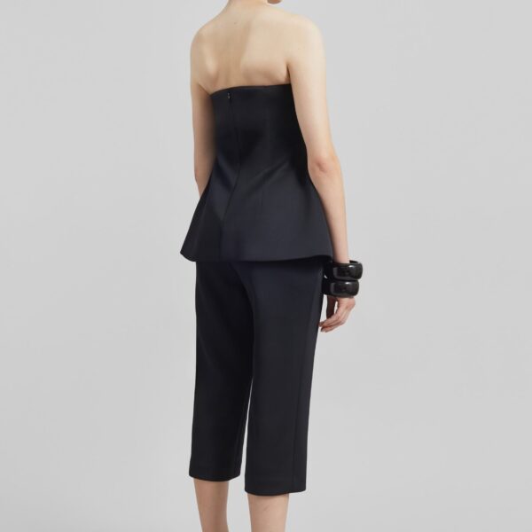 The Frankie Shop Rivoli Hourglass Top - Black - Oversized Minimalist Tops in Black - Shop at Coveti