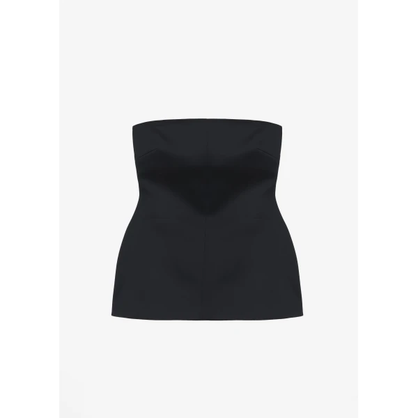 The Frankie Shop Rivoli Hourglass Top – Black, view 8