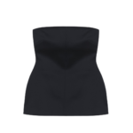 The Frankie Shop Rivoli Hourglass Top - Black - Oversized Minimalist Tops in Black - Shop at Coveti