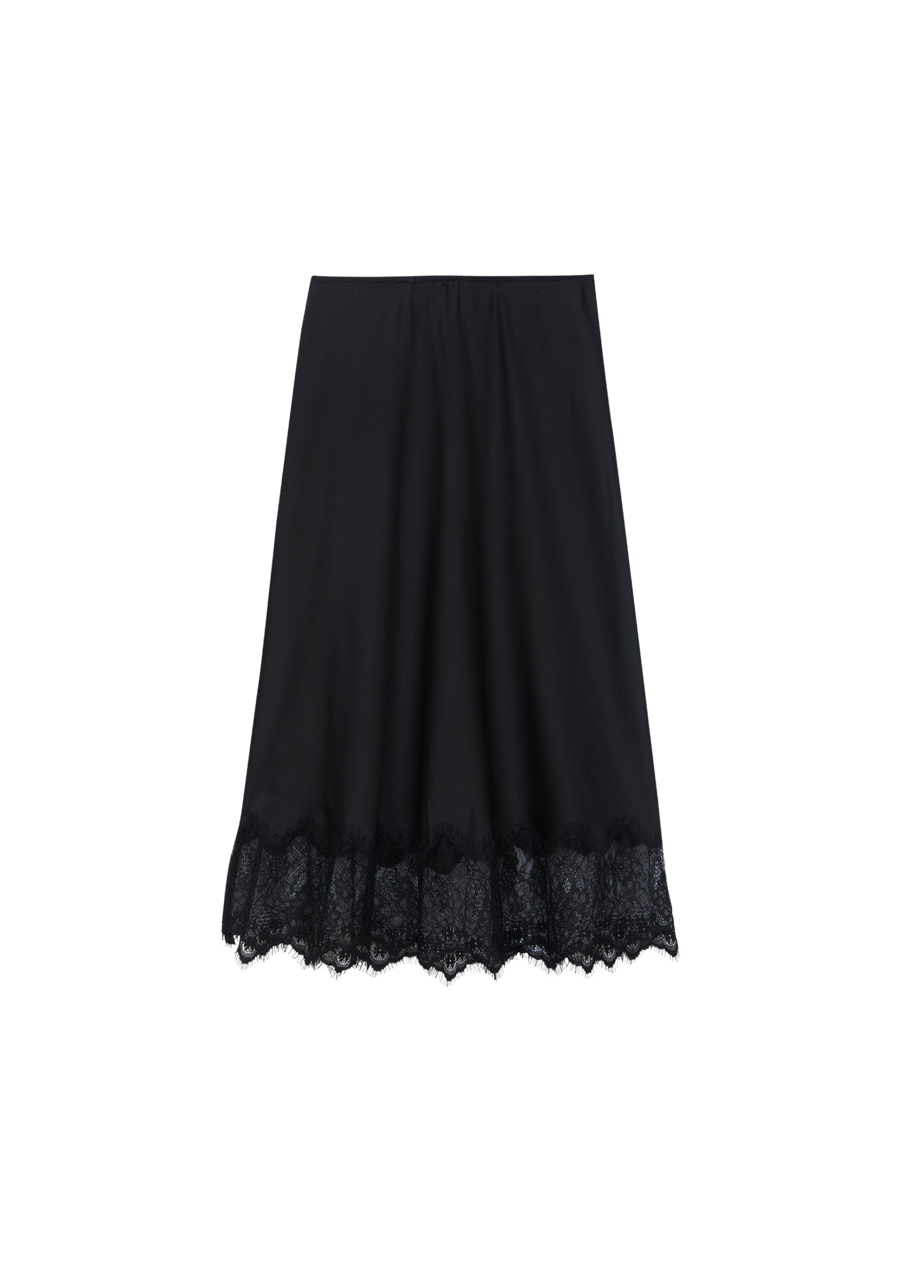 The Frankie Shop Rosyth Lace Midi Skirt – Black