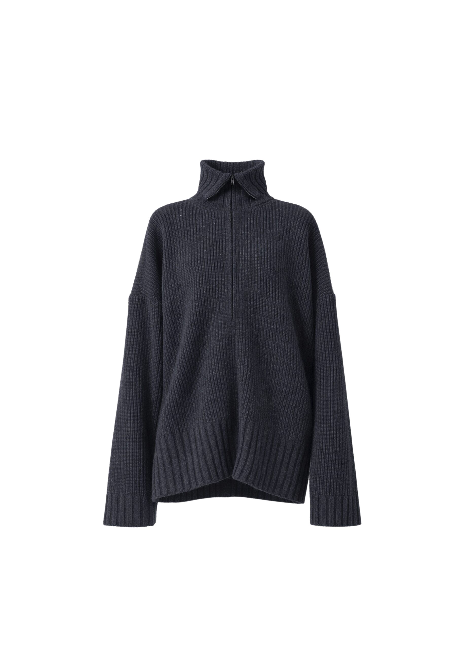 The-Frankie-Shop-Saclay-Oversized-Zip-Up-Cardigan-Charcoal-coveti-10-scaled68293_nobg The Frankie Shop Saclay Oversized Zip-Up Cardigan - Charcoal - Oversized Minimalist Knitwear in Blue - Shop at Coveti