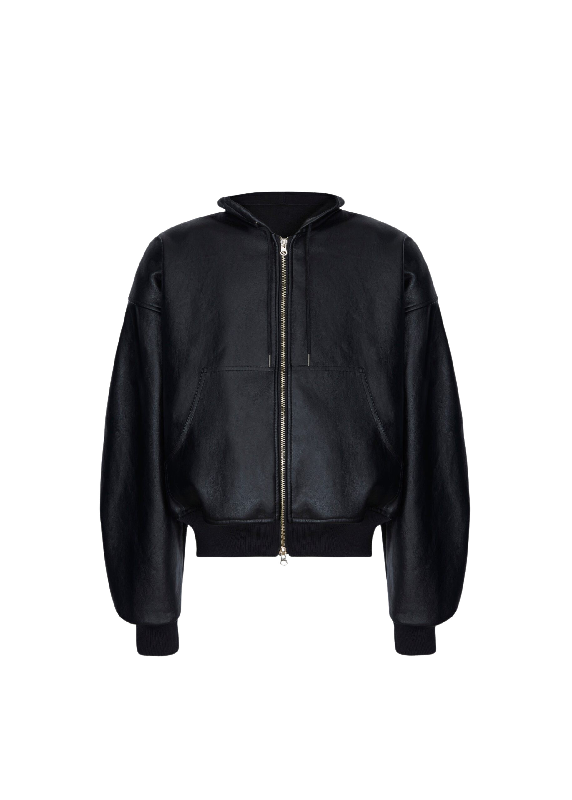 The Frankie Shop Santiago Faux Leather Jacket – Black