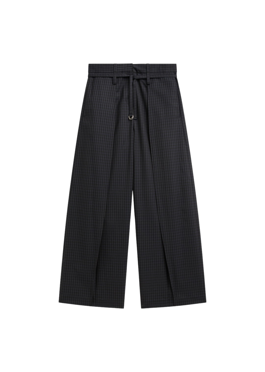 The-Frankie-Shop-Sirsa-Double-Belt-Loop-Trousers-Black-Plaid-coveti-837670_nobg The Frankie Shop Sirsa Double Belt Loop Trousers - Black Plaid - Oversized Minimalist Pants in Black - Shop at Coveti