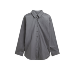 The Frankie Shop Skara Belted Shirt - Slate Grey - Oversized Minimalist Tops in Grey - Shop at Coveti