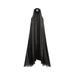 The Frankie Shop Sukie Sheer Halterneck Dress - Black - Oversized Minimalist Dresses in Black - Shop at Coveti