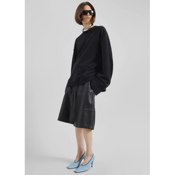 The Frankie Shop Talia Sweatshirt – Black Top, view 4