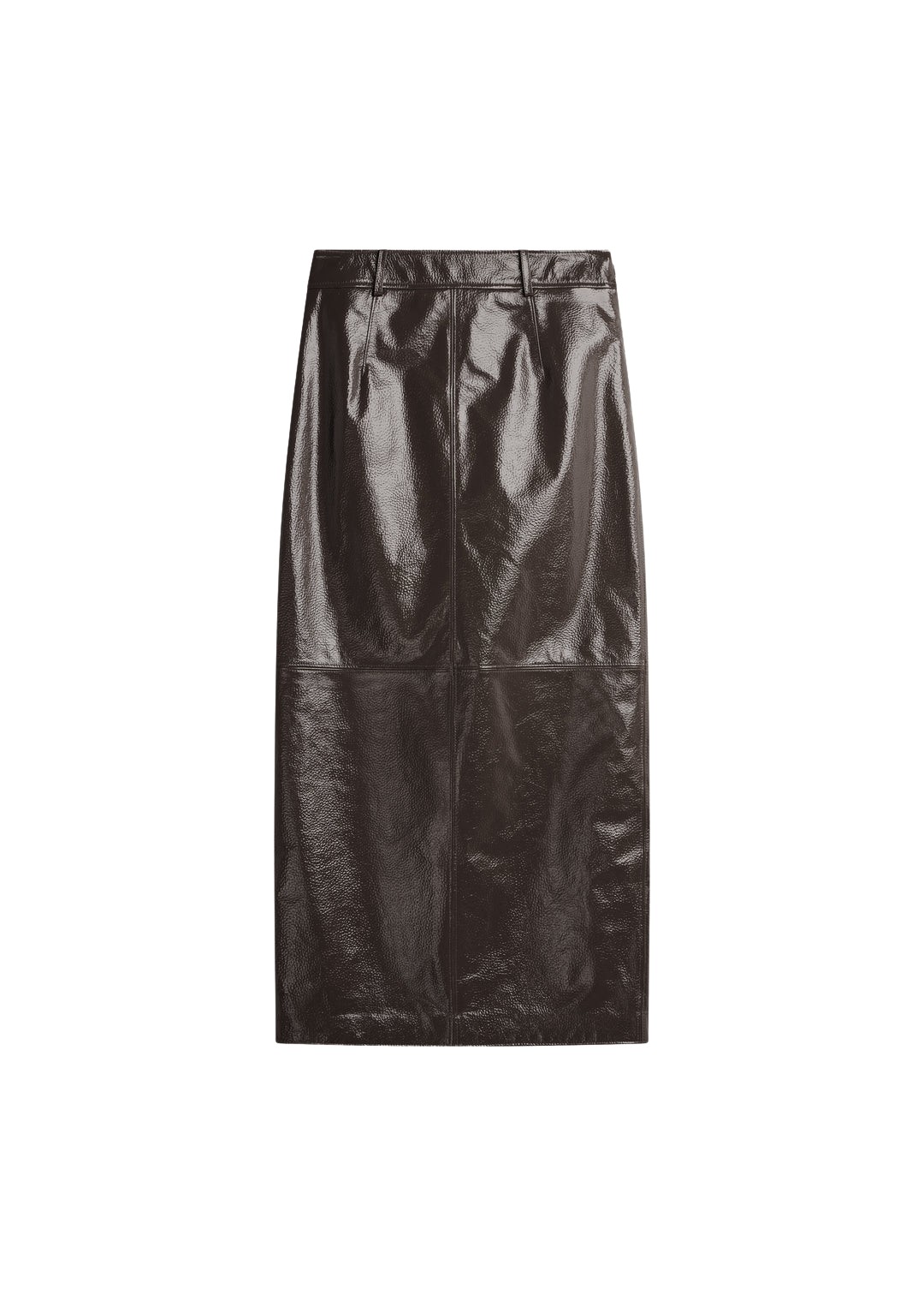 The-Frankie-Shop-Taney-Crackled-Pencil-Skirt-Brown-coveti-1043211_nobg The Frankie Shop Taney Crackled Pencil Skirt - Brown - Oversized Minimalist Skirts in Brown - Shop at Coveti