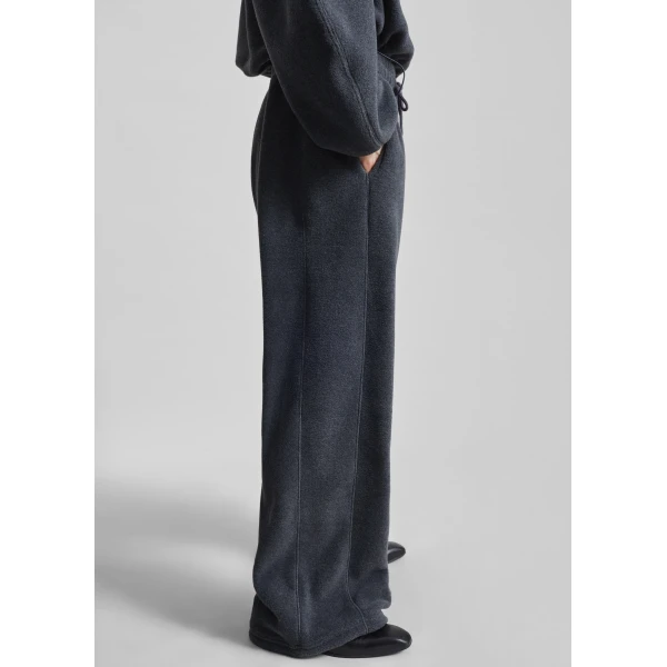 The Frankie Shop Treveray Fleece Sweatpants – Dark Grey, view 7