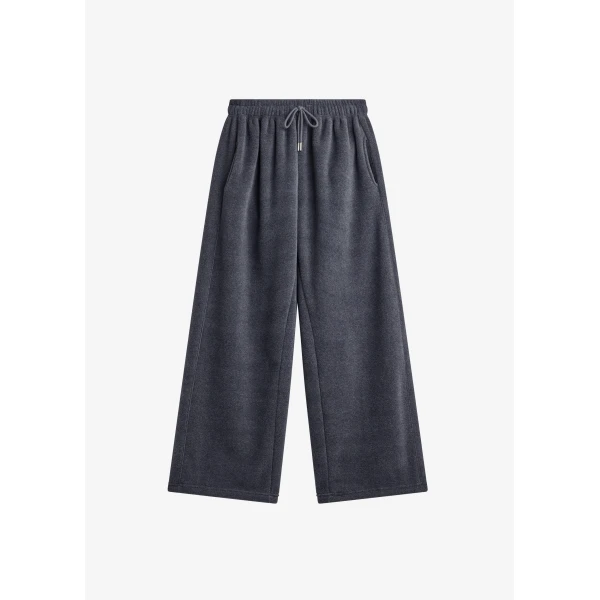 The Frankie Shop Treveray Fleece Sweatpants – Dark Grey, view 9