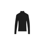 The Frankie Shop Utica Thin Turtleneck Sweater - Black - Oversized Minimalist Knitwear in Black - Shop at Coveti