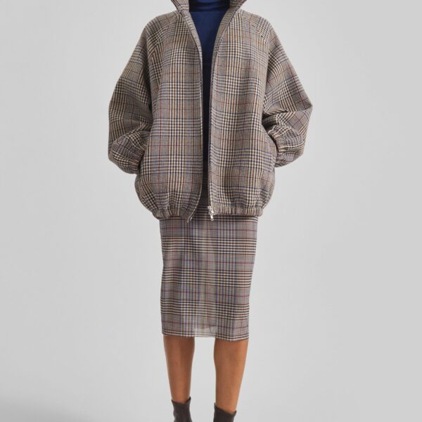 The Frankie Shop Utica Thin Turtleneck Sweater - Blue - Oversized Minimalist Knitwear in Blue - Shop at Coveti