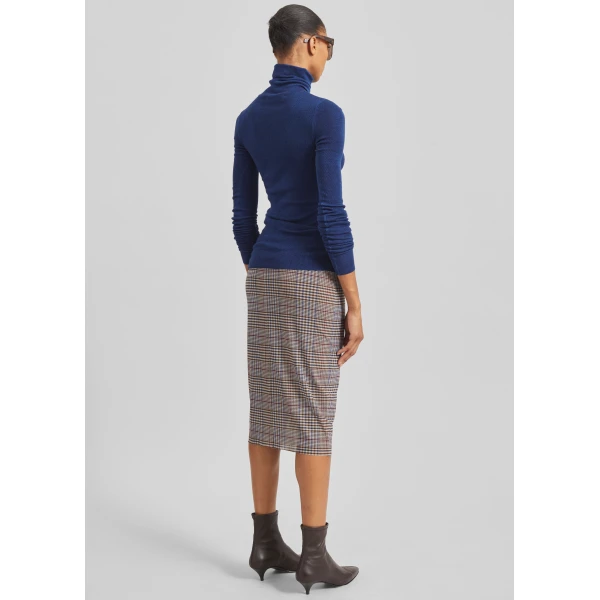 The Frankie Shop Utica Thin Turtleneck Sweater – Blue, view 7