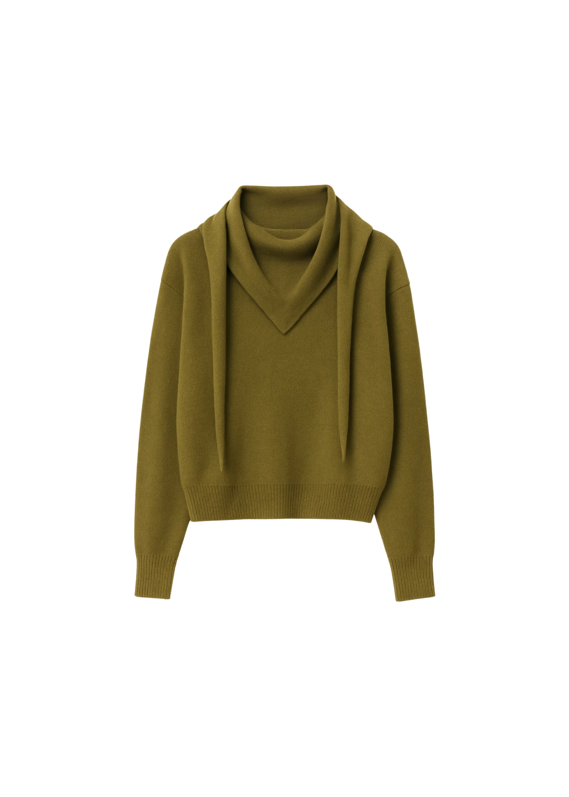 The-Frankie-Shop-Vermont-Scarf-Sweater-Olive-coveti-scaled69766_nobg The Frankie Shop Vermont Scarf Sweater - Olive - Oversized Minimalist Knitwear in Green - Shop at Coveti